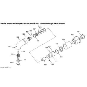 Diagram Diagram and Parts List for IR2934B9  Ingersoll Rand Wrench